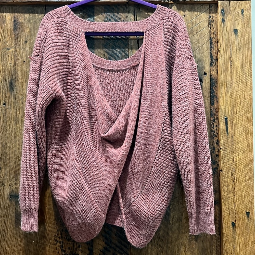 Draped Back Miracle Sweater Stitch Fit